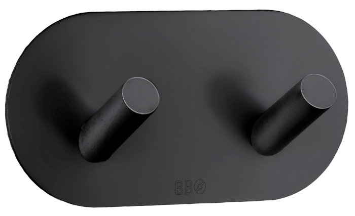 Dobbel krok selvklebende 96 mm - matt svart